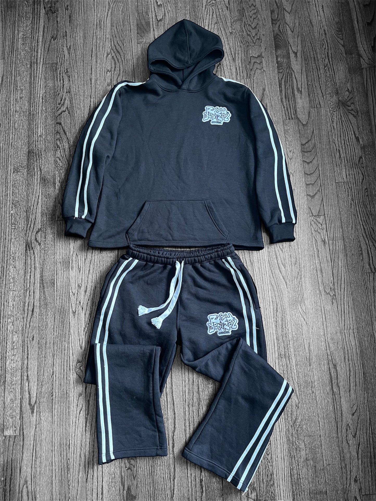 Black Gamblers Set Sweatsuit