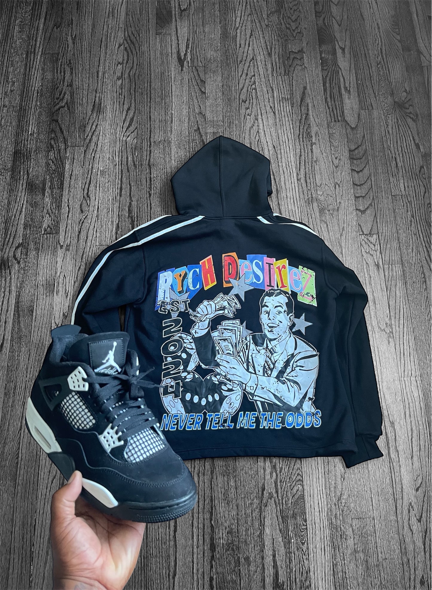 Black Gamblers Set Sweatsuit